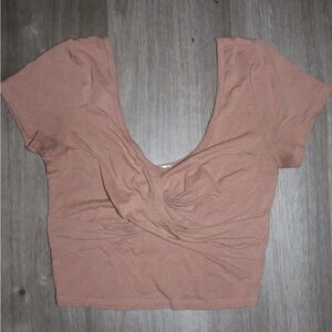Bozzolo Mauve Twist Front Top